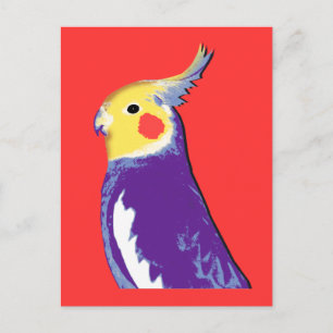 Carte Postale Cockatiel Pop Art