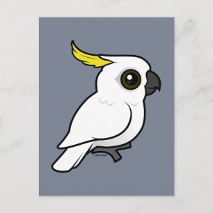 Carte Postale Cockatoo à crête de soufre Birdorable
