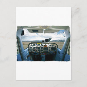 Carte Postale Cockpit avion