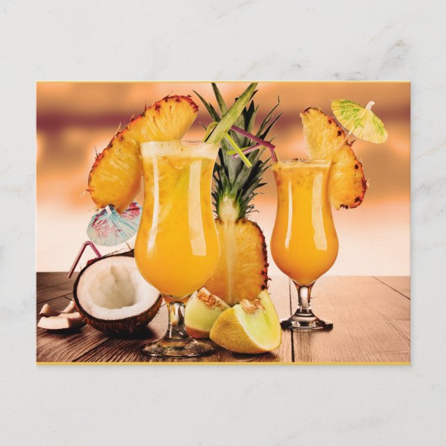 Carte Postale Cocktails (Devant)