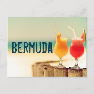 Carte Postale Cocktails Bermudes