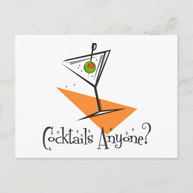Carte Postale Cocktails N'Importe Qui ? (Devant)