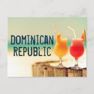 Carte Postale Cocktails République dominicaine