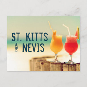 Carte Postale Cocktails St Kitts & Nevis