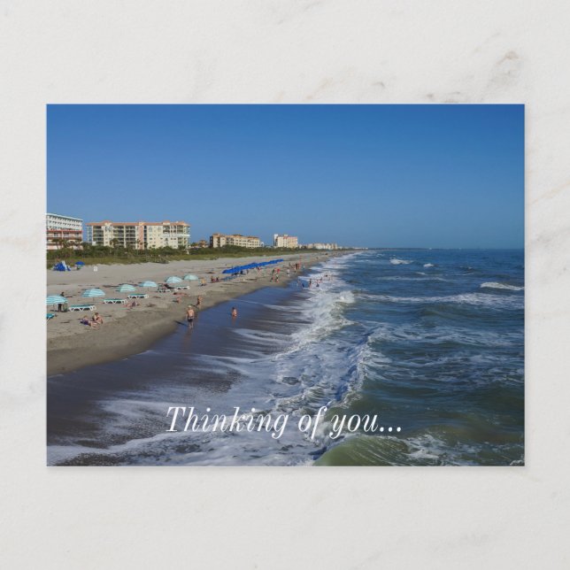 Carte Postale Cocoa Beach Côté (Devant)