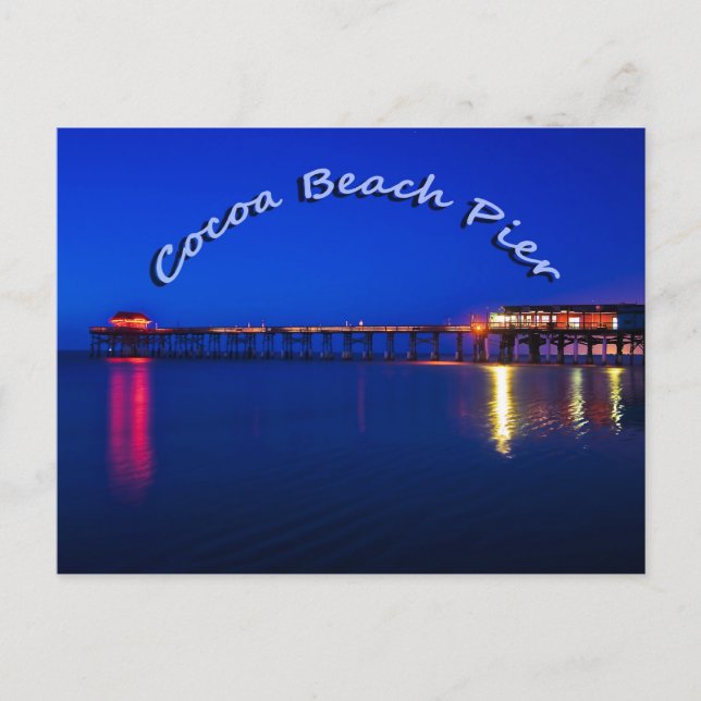 Carte Postale Cocoa Beach Pier, Cocoa Beach, Floride, États-Unis (Devant)