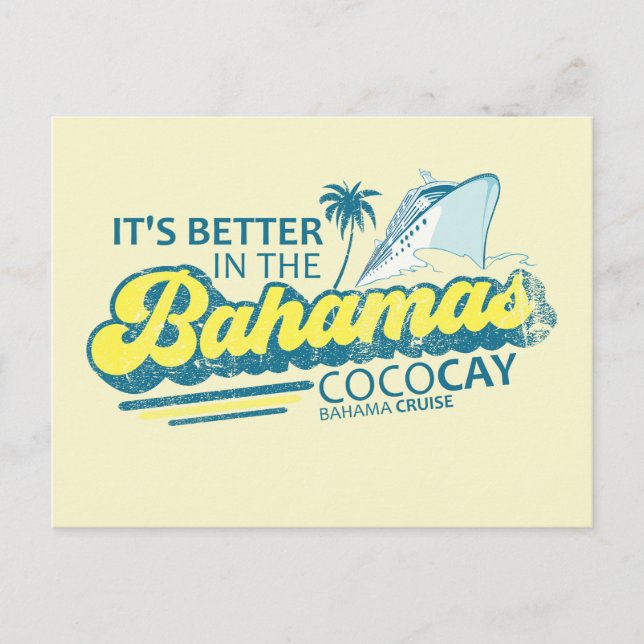 Carte postale CocoCay Bahamas Croisière de vacance (Devant)