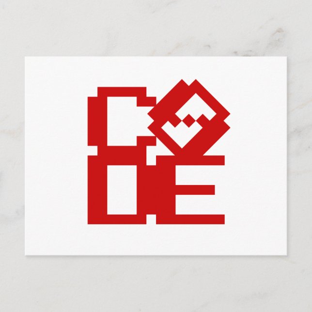 CARTE POSTALE CODE (Devant)