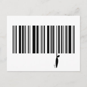 Carte Postale Code barre