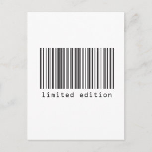 Carte Postale Code barre - Edition limitée