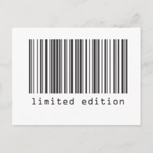 Carte Postale Code barre - Edition limitée