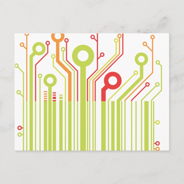 Carte postale Code-barres (Devant)