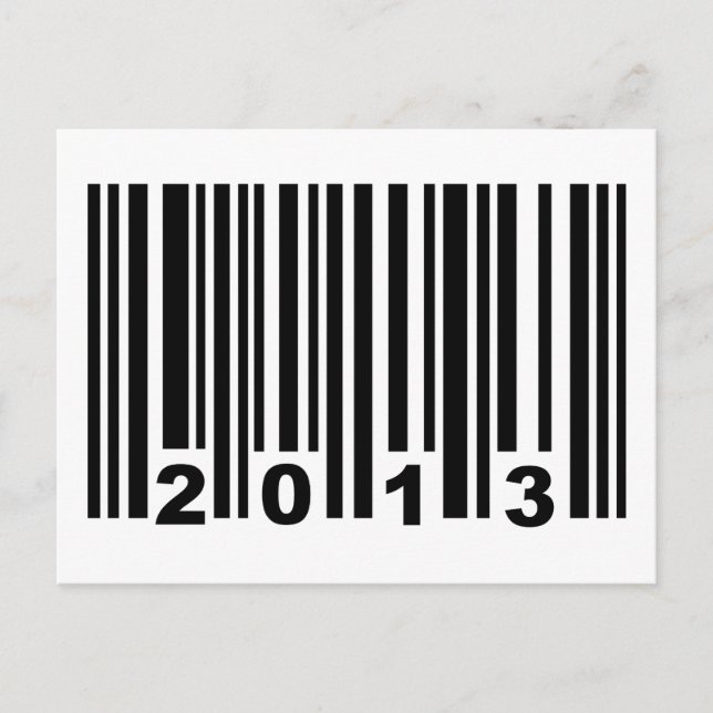 Carte Postale code-barres 2013 (Devant)