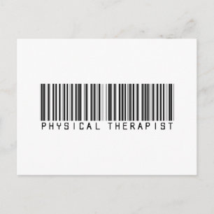 Carte Postale Code-barres du thérapeute physique