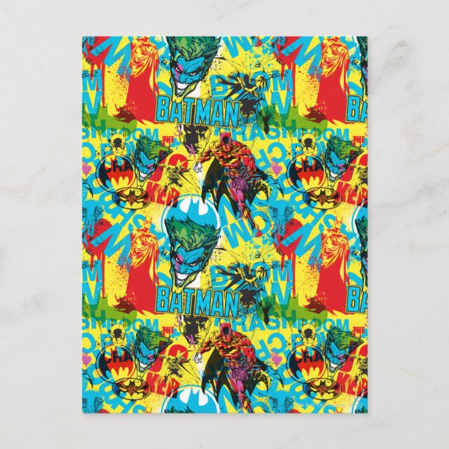 Carte Postale Code couleur Batman Motif 1 (Devant)