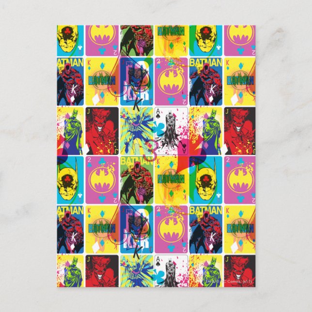 Carte Postale Code couleur Batman Motif 2 (Devant)