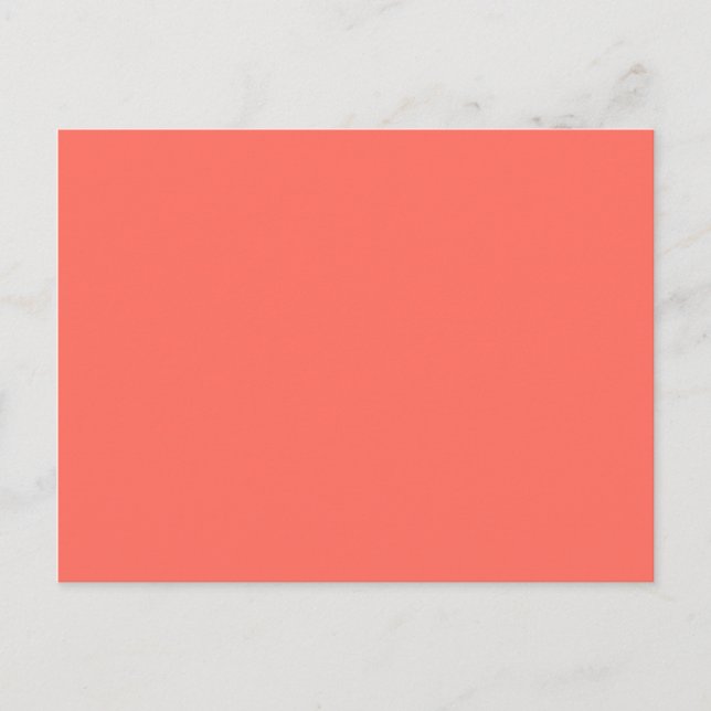 Carte Postale Code hexadécimal de corail FF6F61 (Devant)