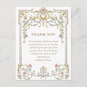 Carte Postale Code QR de remerciement photo avec grâce ornée vic