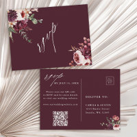 Code QR de réponse pour un mariage romantique d'au