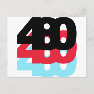 Carte Postale Code régional 480