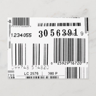 Carte Postale Codes barres