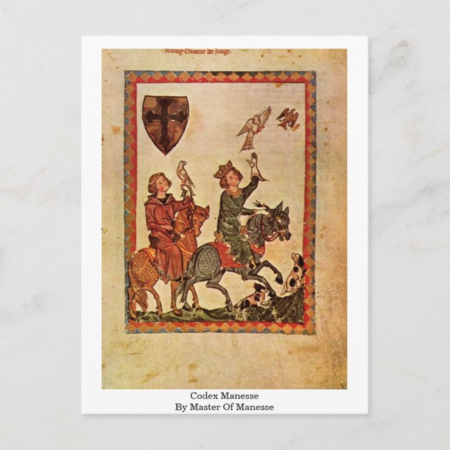 Carte Postale Codex Manesse Par Maître De Manesse (Devant)