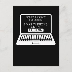 Carte Postale Coding Fun Computer Engineer Funny Programmer