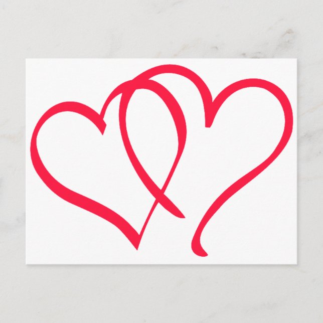 Carte Postale coeur (Devant)