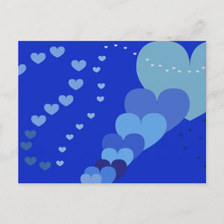 Carte postale Coeur bleu