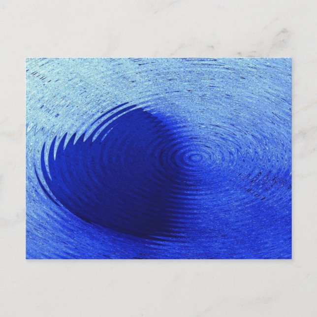 Carte Postale Coeur bleu (Devant)