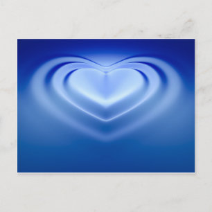 Carte Postale Coeur bleu