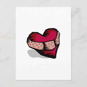 Carte Postale Coeur (cassé)