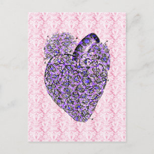 Carte postale Coeur Chic Shabby