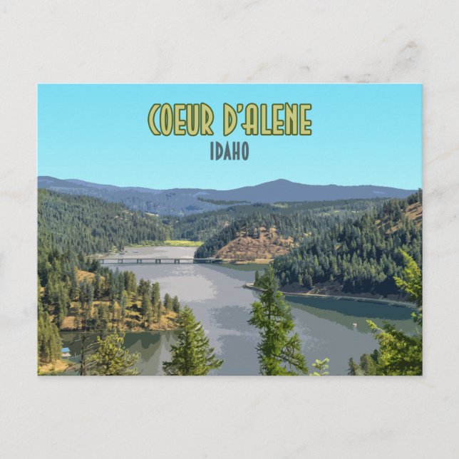 Carte Postale Coeur d’Alene Idaho Souvenir (Devant)