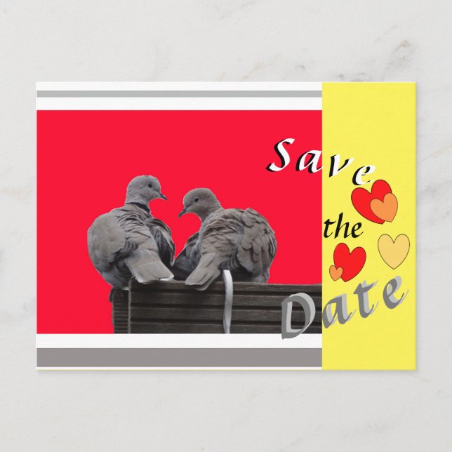 Carte postale Coeur DATE ÉCONOMISER LES AÉRODROMES (Devant)