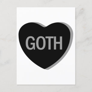 Carte Postale Coeur de bonbons - Goth