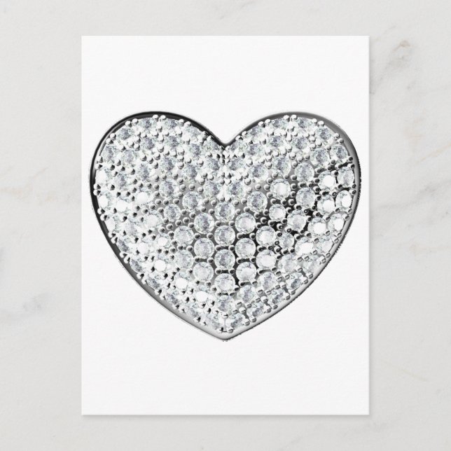 Carte Postale Coeur de diamant (Devant)