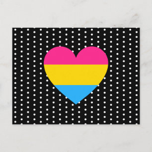 Carte Postale Coeur de fierté transexuelle