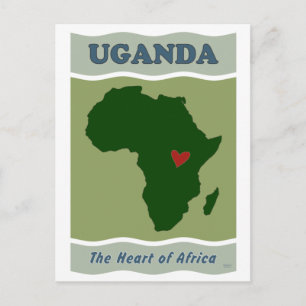 Carte Postale Coeur de l'Afrique de l'Ouganda