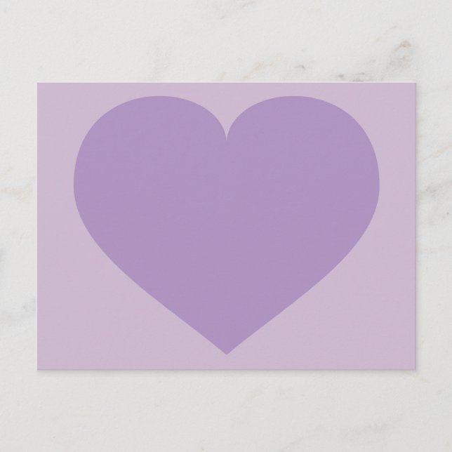 Carte Postale Coeur de lavande (Devant)