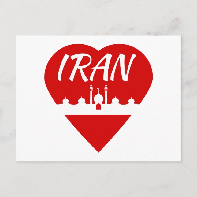 Carte Postale Coeur de l'Iran (Devant)