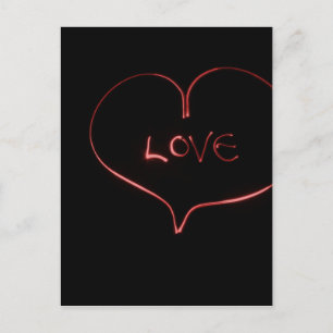 Carte Postale Coeur de peinture légère