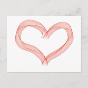 Carte Postale Coeur de ruban