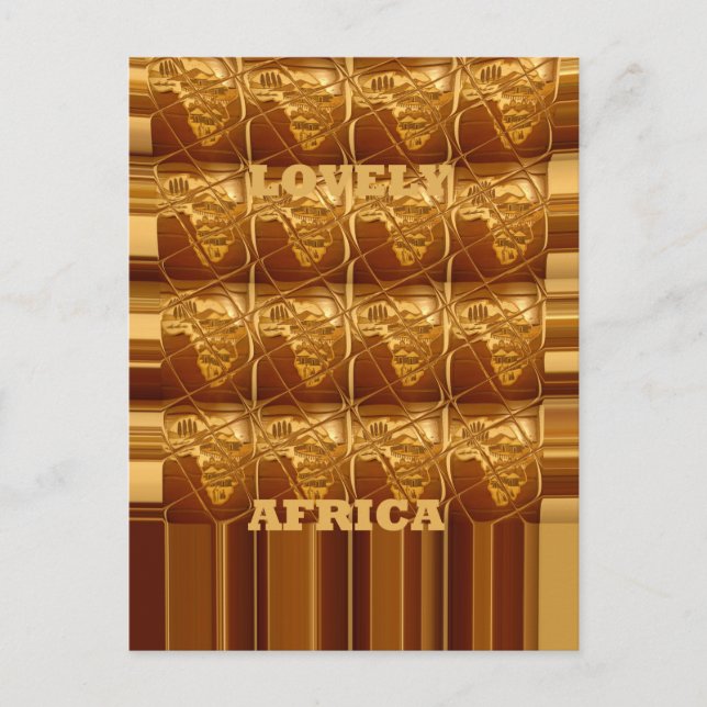 Carte Postale Coeur d'or de l'Afrique (Devant)