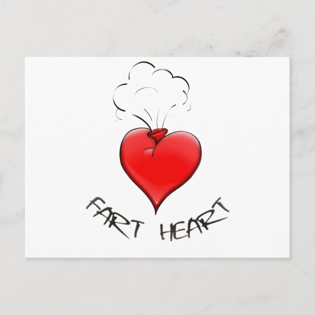 Carte Postale Coeur drôle de pet (Devant)