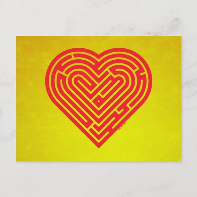 Carte Postale Coeur du Labyrinthe (Devant)
