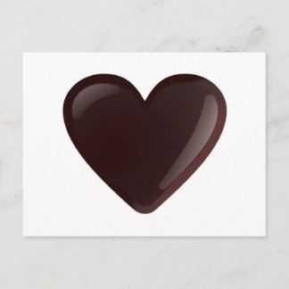 Carte Postale Cœur en Chocolat