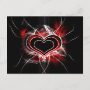 Carte postale Coeur foncé