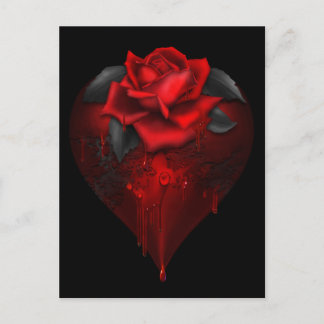 Carte Postale Coeur gothique