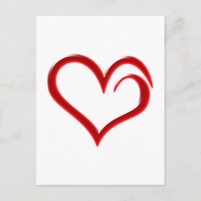 Carte Postale Coeur Herz (Devant)